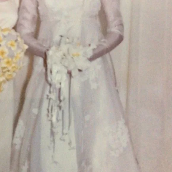 Vintage 1965 wedding dress-partial - Picture 1 of 5